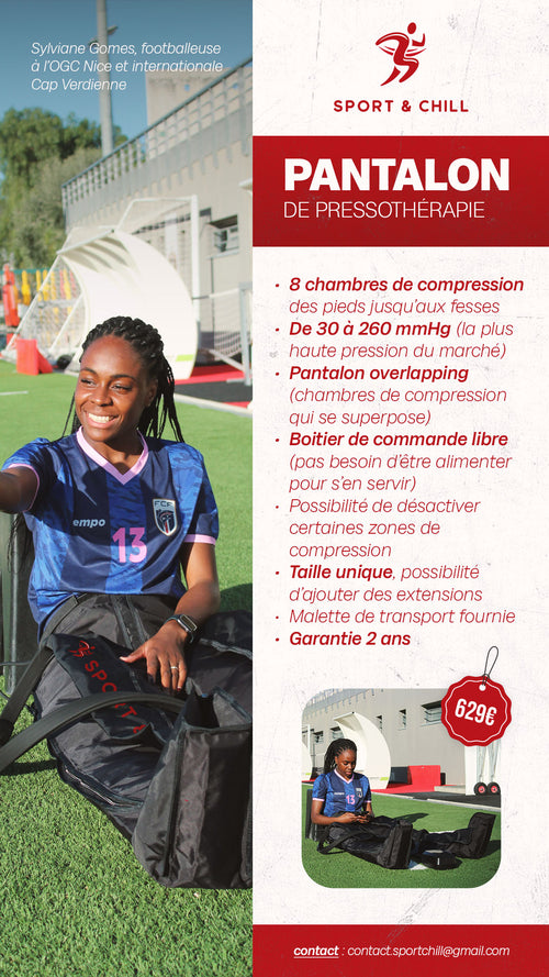 Pantalon de pressothérapie 8 chambres de compression